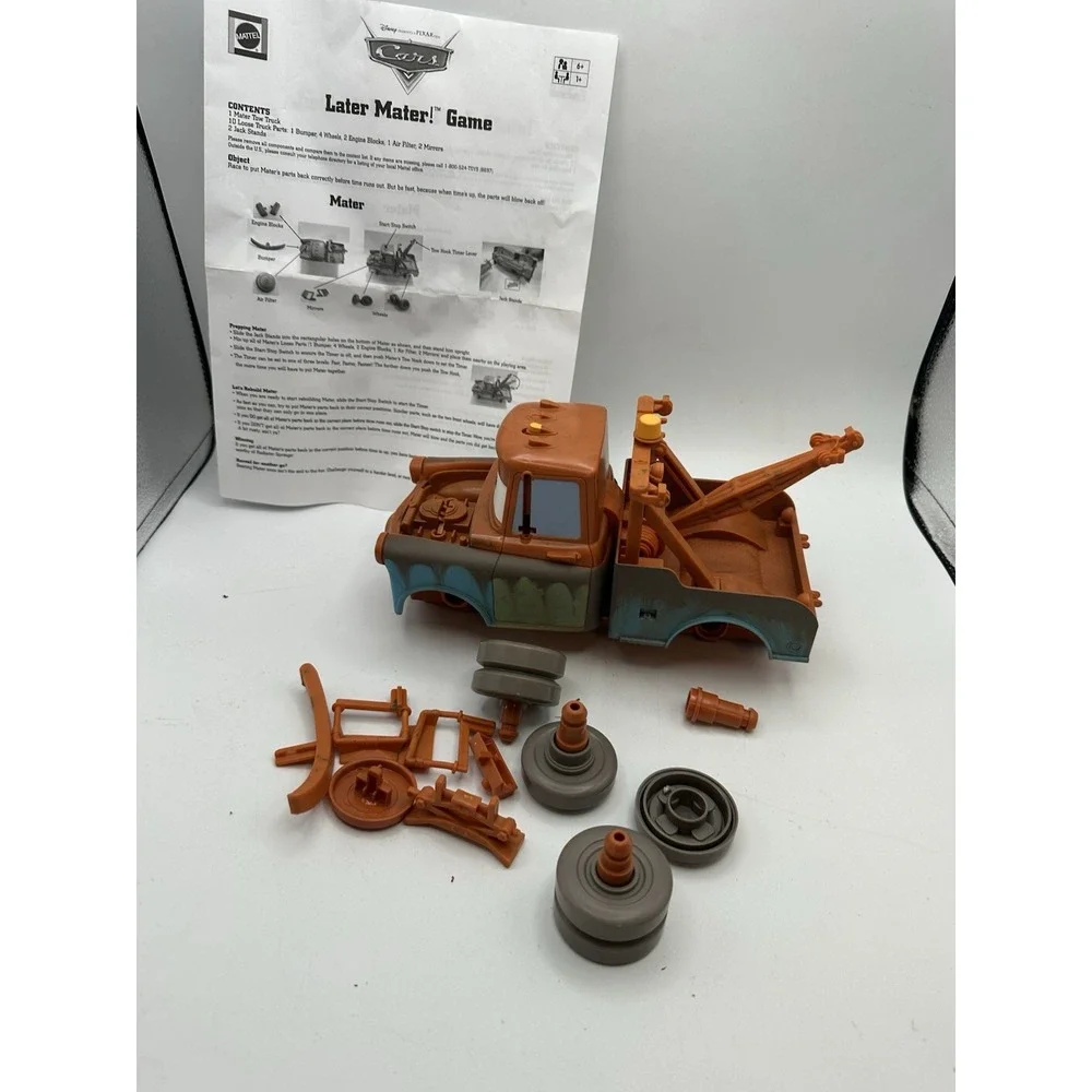 Disney Pixar Cars Later Mater Board Game  For Parts only